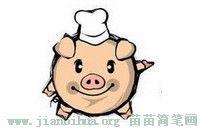 怎么画吃瓜的猪头,趣味插画背后的创意灵感